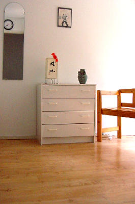 The chest of drawers